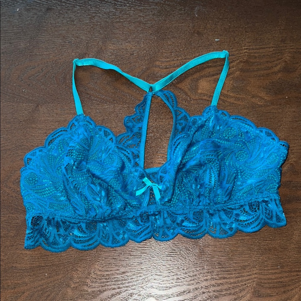 Lace Bralette in Teal